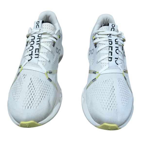 ON RUNNING Cloudsurfer 'White/Sand' Running Shoes Size 10 - Picture 4 of 9